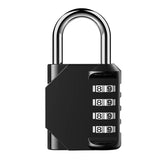 Darrahopens Electronics > Business & Home Security > Safes & Lock Boxes Combination-Lock 4 Digit Outdoor Waterproof Padlock,Gate,Locker,Hasp Number Lock - Black