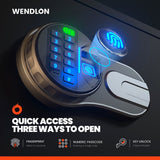 Darrahopens Electronics > Business & Home Security > Safes & Lock Boxes Fireproof and waterproof biometric safe,weighs 33 KG. Fire proof box for home,office,lock box,cabinet with fingerprint,silent mode,Anti-Theft In Australia - Darrahopens