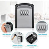 Darrahopens Electronics > Business & Home Security > Safes & Lock Boxes Key Safe Box, Wall Mounted Key Safe [Waterproof And Rustproof] [Indoor And Outdoor Use] For Home School Office Factory
