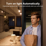 Darrahopens Electronics > Business & Home Security > Safes & Lock Boxes Smart WiFi Motion Sensor with App Alerts – 128° Detection, 6m Range, No Hub Required, Voice Control & Automation (White)