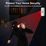 Darrahopens Electronics > Business & Home Security > Safes & Lock Boxes Smart WiFi Motion Sensor with App Alerts – 128° Detection, 6m Range, No Hub Required, Voice Control & Automation (White)