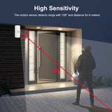 Darrahopens Electronics > Business & Home Security > Safes & Lock Boxes Smart WiFi Motion Sensor with App Alerts – 128° Detection, 6m Range, No Hub Required, Voice Control & Automation (White)