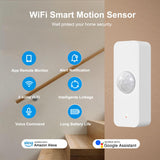 Darrahopens Electronics > Business & Home Security > Safes & Lock Boxes Smart WiFi Motion Sensor with App Alerts – 128° Detection, 6m Range, No Hub Required, Voice Control & Automation (White)