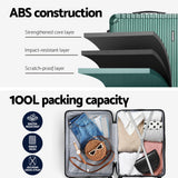 Darrahopens Electronics > Business & Home Security > Safes & Lock Boxes Wanderlite 28'' Luggage Travel Suitcase Set TSA Carry On Hard Case Green