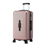 Darrahopens Electronics > Business & Home Security > Safes & Lock Boxes Wanderlite 28" Trunk Luggage Suitcase Travel 5 Wheels Type-C Port TSA Rose Gold
