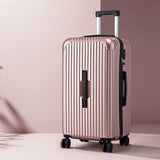 Darrahopens Electronics > Business & Home Security > Safes & Lock Boxes Wanderlite 28" Trunk Luggage Suitcase Travel 5 Wheels Type-C Port TSA Rose Gold