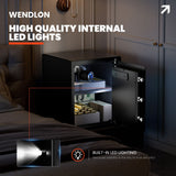 Darrahopens Electronics > Business & Home Security > Safes & Lock Boxes Wendlon Touch Screen Safe Box with Silent Mode, Backlit Keypad, LED Light, Anti-Rust & Anti-Theft, Home/Office, 1.69 Cubic Feet, 33×42×35 cm, Black