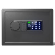 Darrahopens Electronics > Business & Home Security > Safes & Lock Boxes Wendlon Touch Screen Safe Box with Silent Mode, Backlit Keypad, LED Light, Anti-Rust & Anti-Theft, Home/Office, 25×35×25 cm, Black
