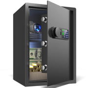 Darrahopens Electronics > Business & Home Security > Safes & Lock Boxes Wendlon White Touch Screen Safe Box with Electronic password, Backlit Keypad, LED Light, Anti-Rust & Anti-Theft, Home/Office, 2.04 Cubic Feet,33×35×50 cm
