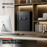 Darrahopens Electronics > Business & Home Security > Safes & Lock Boxes Wendlon White Touch Screen Safe Box with Electronic password, Backlit Keypad, LED Light, Anti-Rust & Anti-Theft, Home/Office, 2.04 Cubic Feet,33×35×50 cm