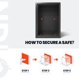 Darrahopens Electronics > Business & Home Security > Safes & Lock Boxes Wendlon White Touch Screen Safe Box with Electronic password, Backlit Keypad, LED Light, Anti-Rust & Anti-Theft, Home/Office, 2.04 Cubic Feet,33×35×50 cm