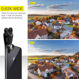 Darrahopens Electronics > Business & Home Security > Security Cameras & Accessories 15-in-1 kit with multiple special effects functions, compatible with iPhone and Android smartphones. Includes: 198 fisheye, 0.63x wide angle, 15x macro, 2x telephoto, CPL polarizer, kaleidoscope lens, star filter, mist filter, radial filter, split zone fi