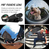 Darrahopens Electronics > Business & Home Security > Security Cameras & Accessories 15-in-1 kit with multiple special effects functions, compatible with iPhone and Android smartphones. Includes: 198 fisheye, 0.63x wide angle, 15x macro, 2x telephoto, CPL polarizer, kaleidoscope lens, star filter, mist filter, radial filter, split zone fi