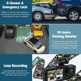 Darrahopens Electronics > Business & Home Security > Security Cameras & Accessories 3 Channel Car DVR HD 1080P Vehicle Dash Cam Three Way Camera DVRs Recorder with 32 GB Card