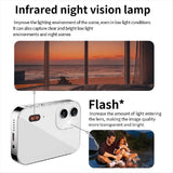 Darrahopens Electronics > Business & Home Security > Security Cameras & Accessories 4K CCD Digital Camera 64MP Digital Flash Video Camera with Touch Screen 16X Digital Zoom IR Night Vision Camera White