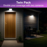 Darrahopens Electronics > Business & Home Security > Security Cameras & Accessories Connect Outdoor Wall Light Camera Twin Pack In Australia - Darrahopens