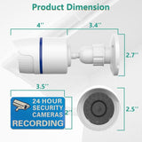 Darrahopens Electronics > Business & Home Security > Security Cameras & Accessories Dummy Dome Camera Simulated Fake Cctv Security Indoor Outdoor With LED Light, Security Alert Warning Sticker, 4 Pack,