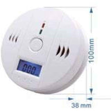 Smoke and Carbon Monoxide Detector Alarm, CO Sensor with LCD Display and Memory Function, Battery Operated