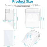 Darrahopens Electronics > Business & Home Security > Security Cameras & Accessories Transparent Protective Cover For Outdoor Doorbell, Waterproof, Wireless, Wall Mount - 11 X 6 X 5 Cm
