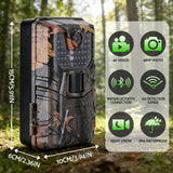 Darrahopens Electronics > Business & Home Security > Security Cameras & Accessories UL-TECH 4K WiFi Trail Camera 48MP 0.2s Trigger Game Camera Camo