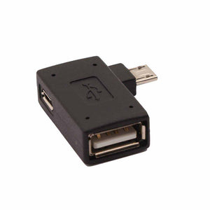 Darrahopens Electronics > Computer Accessories 2-in-1 Powered Micro USB OTG Adapter Right Angled PlayStaion Classic Chromecast Android Phone Tablet