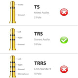 Darrahopens Electronics > Computer Accessories 3.5mm Stereo Female to 6.35mm Male  Stereo Audio Jack Adapter for Aux Cable Guitar Amplifier Headphone