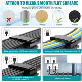Darrahopens Electronics > Computer Accessories > Cable Management 10 pcs Self-Adhesive Cable Management Holder Durable Clips For Tv Pc Laptop Ethernet Cable Home Office (Black)