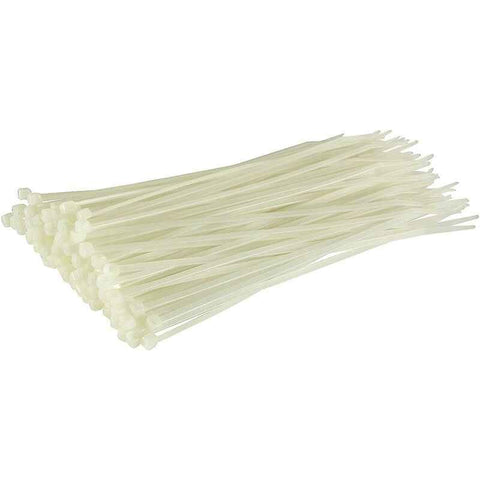 Darrahopens Electronics > Computer Accessories > Cable Management 100 Pack Cable Ties, White/Natural, 300Mm X 3.6Mm, Premium Quality Plastic Cable Ties
