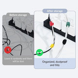 Darrahopens Electronics > Computer Accessories > Cable Management Cable Clips - 120 Pieces - Reusable Cable Ties - Cable Ties for Data Cable Management - Ideal for Cable Management in the Home, Office, Garden and More - Available in 6 Mixed Colors