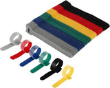 Darrahopens Electronics > Computer Accessories > Cable Management Cable Clips - 120 Pieces - Reusable Cable Ties - Cable Ties for Data Cable Management - Ideal for Cable Management in the Home, Office, Garden and More - Available in 6 Mixed Colors