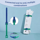 Darrahopens Electronics > Computer Accessories > Cable Management Cable Clips - 120 Pieces - Reusable Cable Ties - Cable Ties for Data Cable Management - Ideal for Cable Management in the Home, Office, Garden and More - Available in 6 Mixed Colors