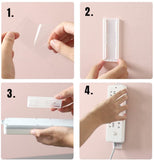 Darrahopens Electronics > Computer Accessories > Cable Management Self-adhesive - Desk socket holder - No perforation - Self-adhesive socket holder - Cable management - No perforation surge protection - Power strip holder bracket (4 pieces)