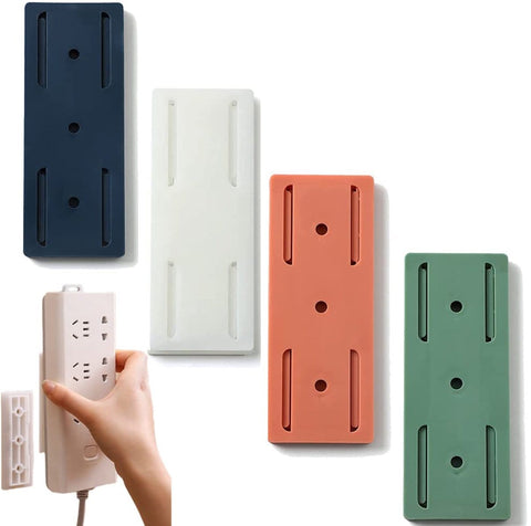 Darrahopens Electronics > Computer Accessories > Cable Management Self-adhesive - Desk socket holder - No perforation - Self-adhesive socket holder - Cable management - No perforation surge protection - Power strip holder bracket (4 pieces)