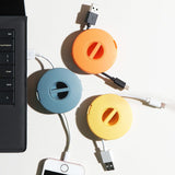Darrahopens Electronics > Computer Accessories > Cable Management USB Cable Organizer Holder Set of 4 Retractable Compact Versatile
