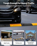 Darrahopens Electronics > Computer Accessories > Cable Management VEVOR 1000MM Rubber Speed Bump, 2 Pack, 2 Channel Heavy Duty Traffic Speed Hump, 9,979 kg/Axle Load Capacity, Cable Protector Ramp with Expansion Screws, for Asphalt Concrete Gravel Driveway and Road