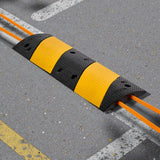 Darrahopens Electronics > Computer Accessories > Cable Management VEVOR 1000MM Rubber Speed Bump, 2 Pack, 2 Channel Heavy Duty Traffic Speed Hump, 9,979 kg/Axle Load Capacity, Cable Protector Ramp with Expansion Screws, for Asphalt Concrete Gravel Driveway and Road