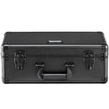 Darrahopens Electronics > Computer Accessories > Cable Management VEVOR Graded Card Storage Box, 4 Slots, Graded Sports Cards Holder Carrying Case with Key Lock Foam Dividers, for 108 PSA Graded Cards 76 BGS Cards 84 SGC Cards 388 Top Loaders or 999+ Loose Cards