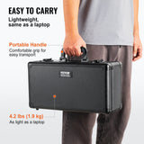 Darrahopens Electronics > Computer Accessories > Cable Management VEVOR Graded Card Storage Box, 4 Slots, Graded Sports Cards Holder Carrying Case with Key Lock Foam Dividers, for 108 PSA Graded Cards 76 BGS Cards 84 SGC Cards 388 Top Loaders or 999+ Loose Cards