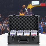 Darrahopens Electronics > Computer Accessories > Cable Management VEVOR Graded Card Storage Box, 4 Slots, Graded Sports Cards Holder Carrying Case with Key Lock Foam Dividers, for 108 PSA Graded Cards 76 BGS Cards 84 SGC Cards 388 Top Loaders or 999+ Loose Cards
