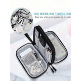 Darrahopens Electronics > Computer Accessories > Cable Management Waterproof Electronic Storage Bag – Multi-Layer Organizer with Multiple Zippers for Cables, Hard Drives & Headphones.(2Pcs) In Australia - Darrahopens