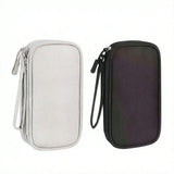 Darrahopens Electronics > Computer Accessories > Cable Management Waterproof Electronic Storage Bag – Multi-Layer Organizer with Multiple Zippers for Cables, Hard Drives & Headphones.(2Pcs) In Australia - Darrahopens