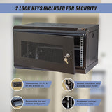 Darrahopens Electronics > Computer Accessories > Cases & Skins 19" 6U Wall Mount Network DVR NVR Data Cabinet Enclosure