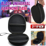 Darrahopens Electronics > Computer Accessories > Cases & Skins Earphone Case Headset Hard Carrying Box Headphone Storage Bag Black Universal