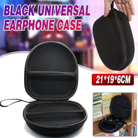 Darrahopens Electronics > Computer Accessories > Cases & Skins Earphone Case Headset Hard Carrying Box Headphone Storage Bag Black Universal