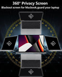 Darrahopens Electronics > Computer Accessories > Cases & Skins Easy On/Off Magnetic 360° Privacy Screen Filter, Compatible with MacBook Pro 16" (2026 2024, 2023, 2022, 2021, M5, M4, M3, M2, M1, Pro, Max), Anti-Glare Laptop Privacy Screen Shield with Camera Cover - UV Protection 90%