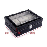 Darrahopens Electronics > Computer Accessories > Cases & Skins Leather Watch Jewelry Display Storage Holder Case 10 Grids Box Organizer
