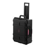Darrahopens Electronics > Computer Accessories > Cases & Skins VEVOR 2.5 Cu.ft Weatherproof Hard Case, Waterproof Hard Case with Rolling Wheels and Retractable Pull Handle, IP67 Waterproof Protective Case with 4 Clips, 4 Padlock Holes, and Foam Inserted, Black