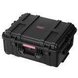 Darrahopens Electronics > Computer Accessories > Cases & Skins VEVOR 2.5 Cu.ft Weatherproof Hard Case, Waterproof Hard Case with Rolling Wheels and Retractable Pull Handle, IP67 Waterproof Protective Case with 4 Clips, 4 Padlock Holes, and Foam Inserted, Black