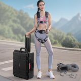 Darrahopens Electronics > Computer Accessories > Cases & Skins VEVOR 2.5 Cu.ft Weatherproof Hard Case, Waterproof Hard Case with Rolling Wheels and Retractable Pull Handle, IP67 Waterproof Protective Case with 4 Clips, 4 Padlock Holes, and Foam Inserted, Black