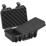 Darrahopens Electronics > Computer Accessories > Cases & Skins VEVOR Hard Pistol Cases with Pre-cut PU Foam, Waterproof & Dustproof Hard Gun Case for 1 Pistol, 12.59×9.01×4.4 in Lockable Pistol Case, Black